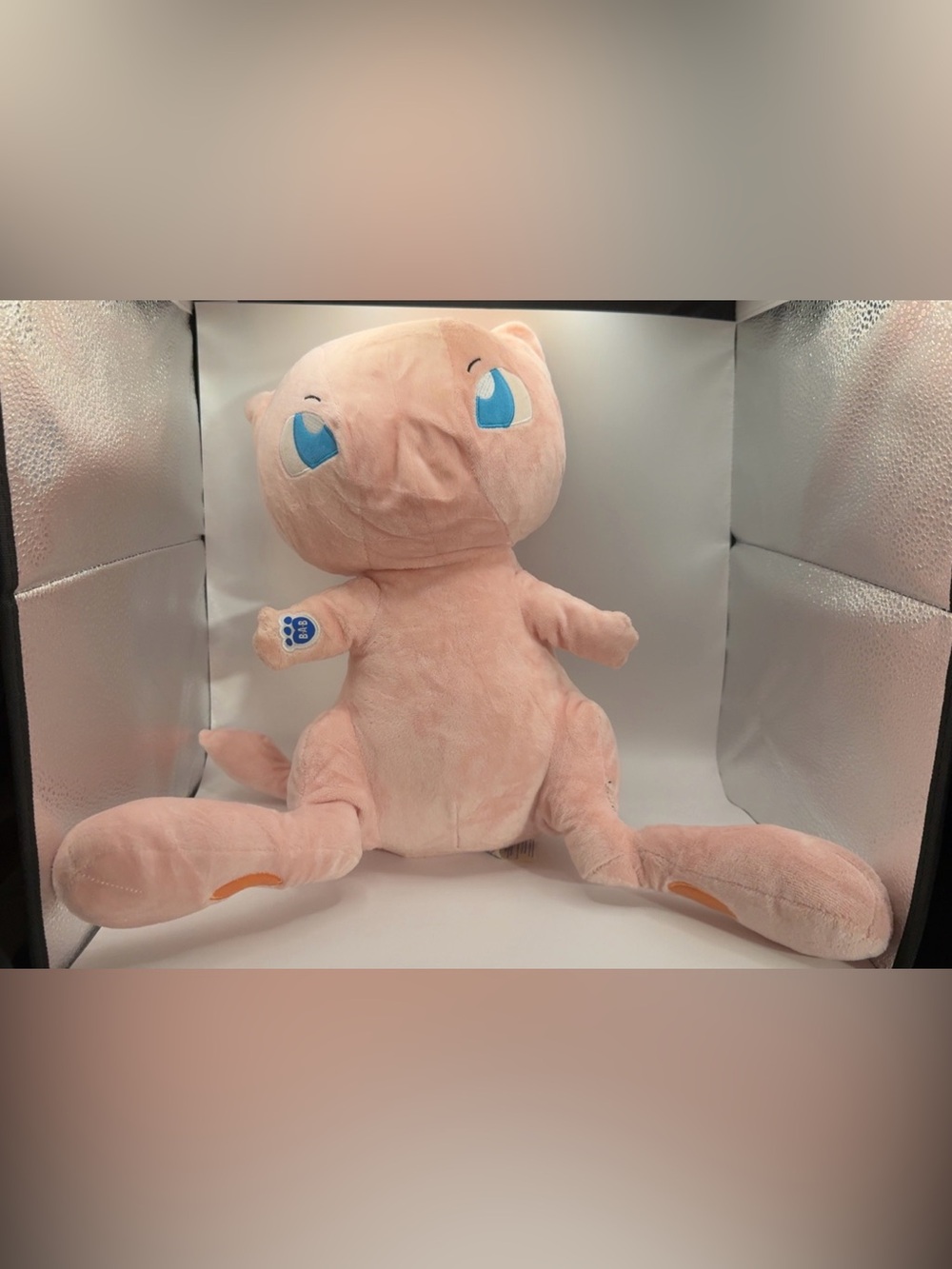 Build A Bear Pink Pokemon MEW Plush Stuffed Animal 14” No Sound